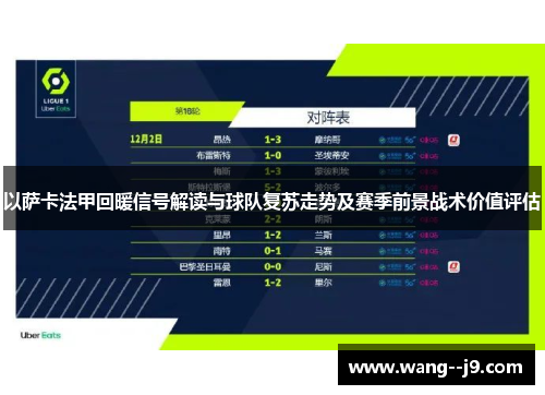 以萨卡法甲回暖信号解读与球队复苏走势及赛季前景战术价值评估 以萨卡法甲回暖信号解读与球队复苏走势及赛季前景战术价值评估